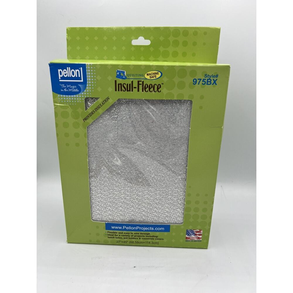 Pellon Insul Fleece 975BX 27”x45” Heat Resistant Batting Sewing NEW